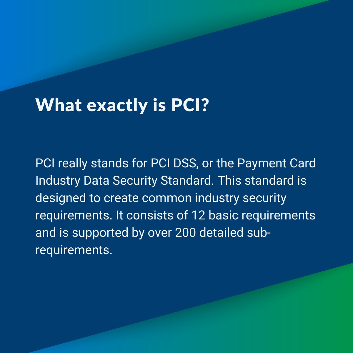 At Greater Giving, we take PCI compliance seriously. #PCI stands for Payment Card Industry, &amp; it sets rigorous standards for safeguarding donor information. Letting you focus on what matters most - building meaningful relationships with your donors. 

#NonprofitTechnology