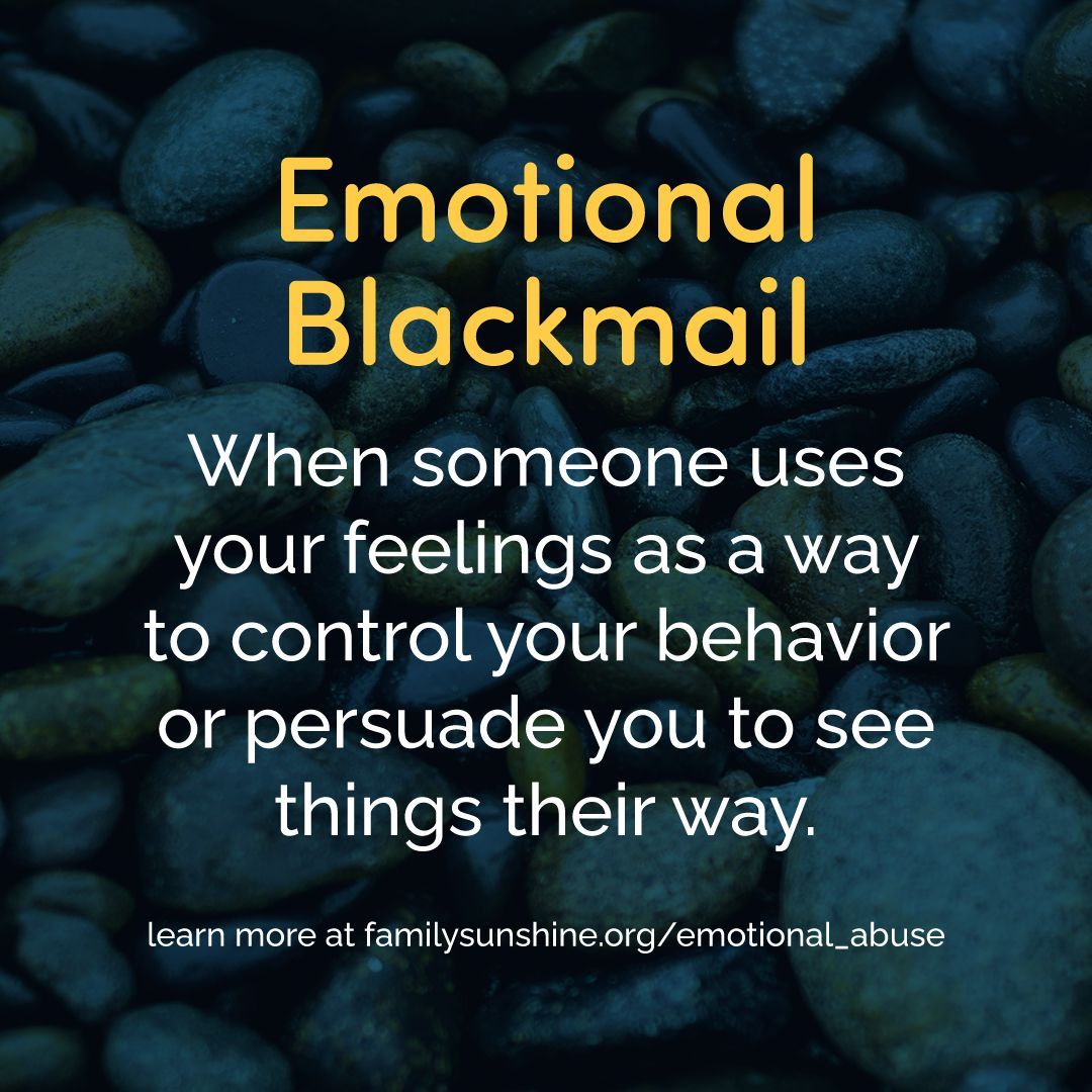FSCGivesHope's tweet photo. Signs of emotional blackmail include: threats of divorce, questioning your sanity, belittling your worth, and making you feel dependent on them. Remember, it's never okay for someone to use your emotions against you. 
#FSChopeandhealing #emotionalabuseisdomesticabuse https://t.co/EZvG0r5Zxj