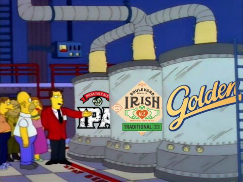 Cuando vas a tomar una birra a la cervecería del pueblo
