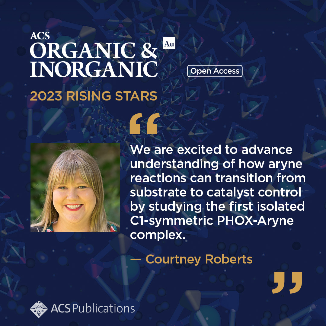 Meet Prof. Courtney Roberts @CortnieRoberts @robertsgroupumn @UMNews, a 🌟2023 ACS Organic & Inorganic Au Rising Star 🌟 Check out Courtney's work here 👉 go.acs.org/8qW