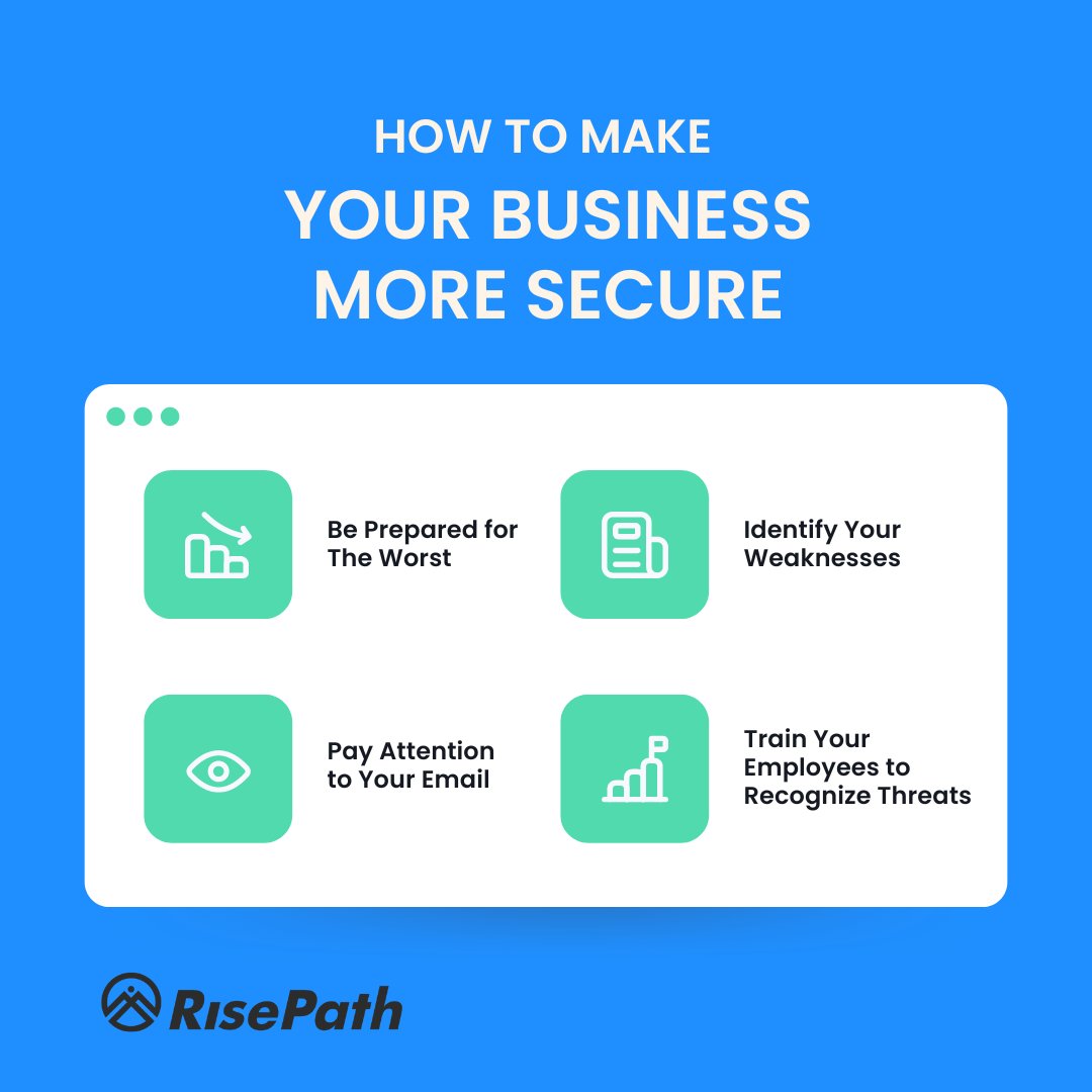 risepathcom's tweet image. Ready to fortify your empire? 

Dive into the ultimate guide on "How to Make Your Business More Secure" with RisePath! 💫

Arm your business at 👉 risepath.com 👈

#securebusiness #RisePathCRM #AllInOneSolution #businessgrowthsystems #risepathcom