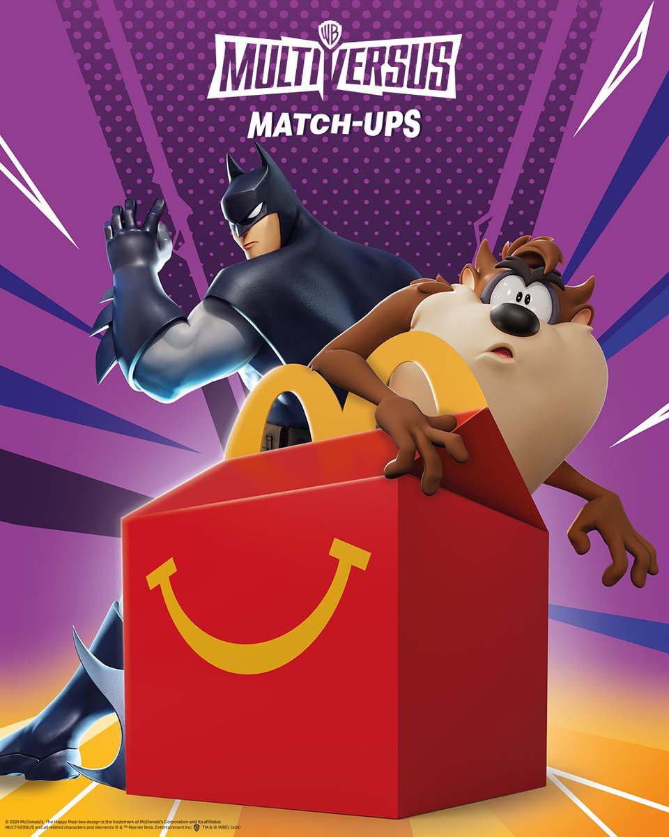 Hello, lovely @McDonalds workers. We'll take 50 Happy Meal's please! MVS is official in Happy Meals in the US! They aren't ready for the MVPs. #MultiVersus