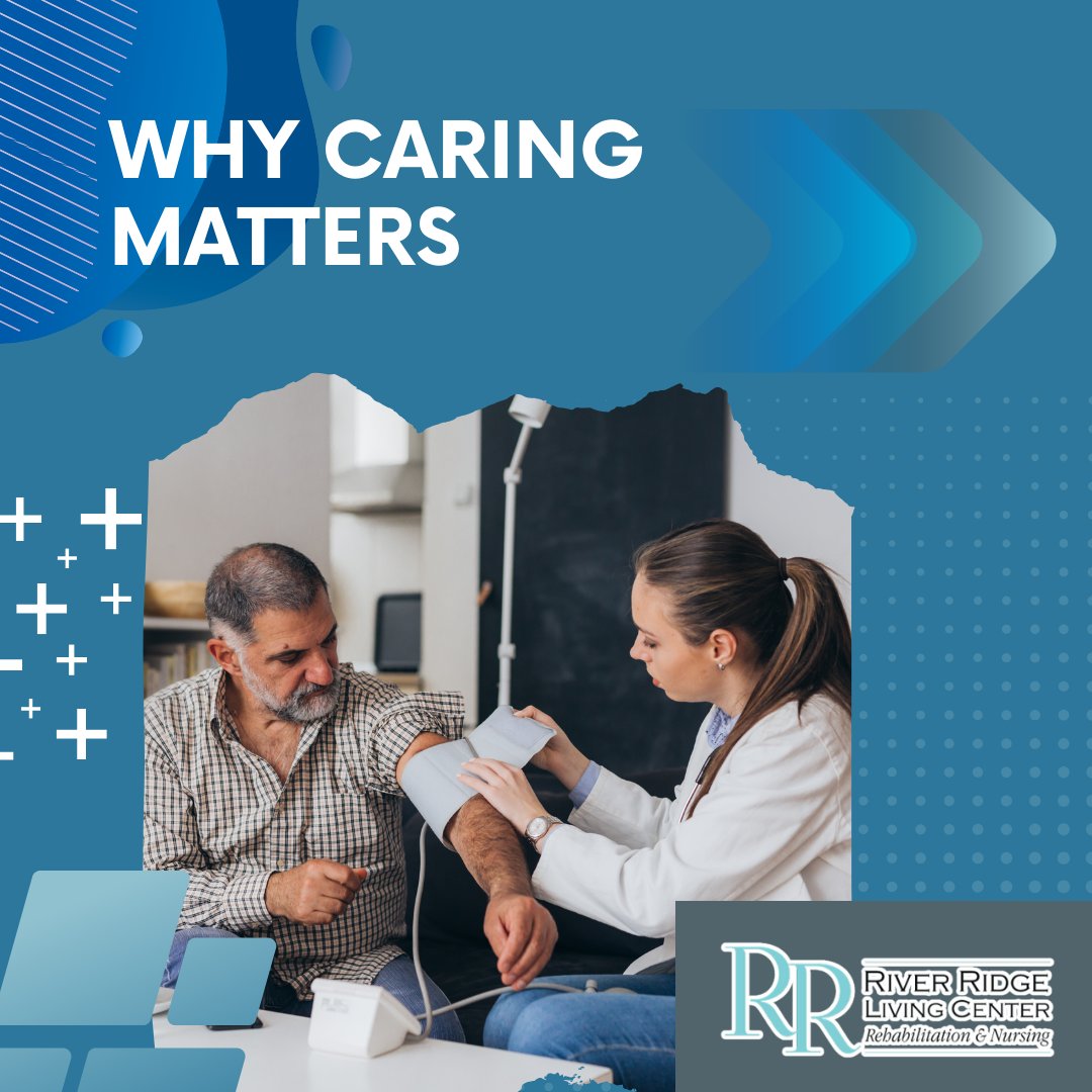 At River Ridge Living Center, caring isn't just a job—it's our passion and purpose. ❤️ Discover why caring matters to us and experience the difference in our community. #CaringMatters #CompassionateCare