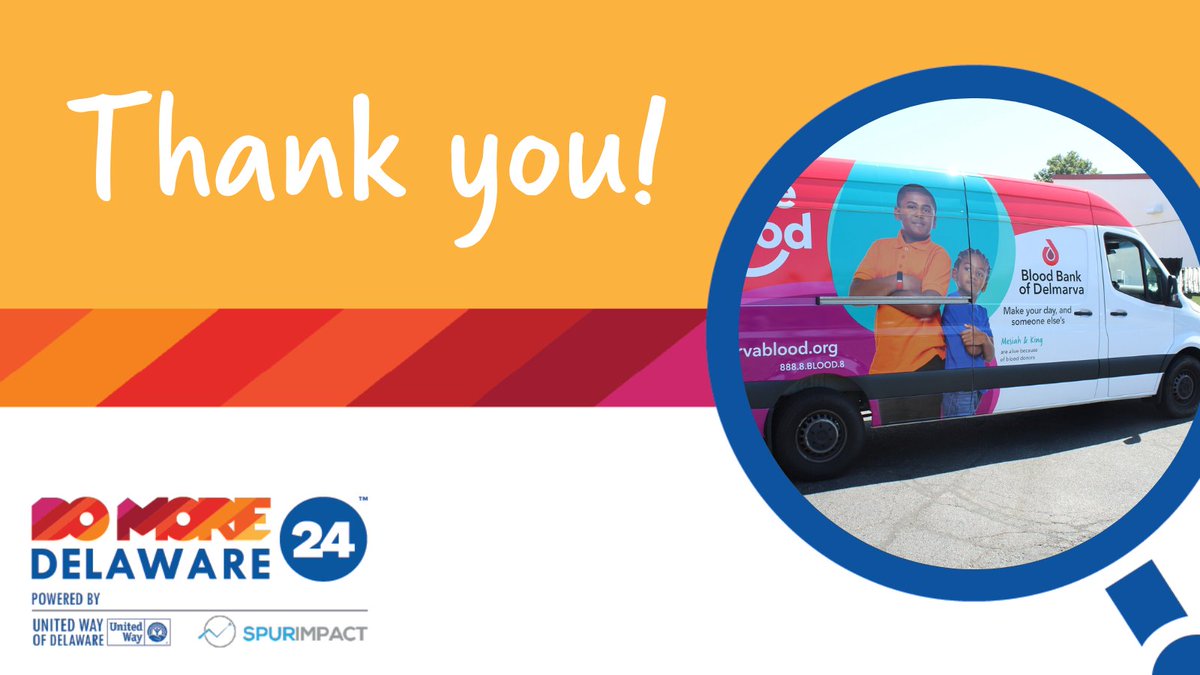 On behalf of our organization and the thousands of patients who will benefit from your generosity, we thank you. It's people like you who make Delaware a wonderful place to live. #DoMore24DE