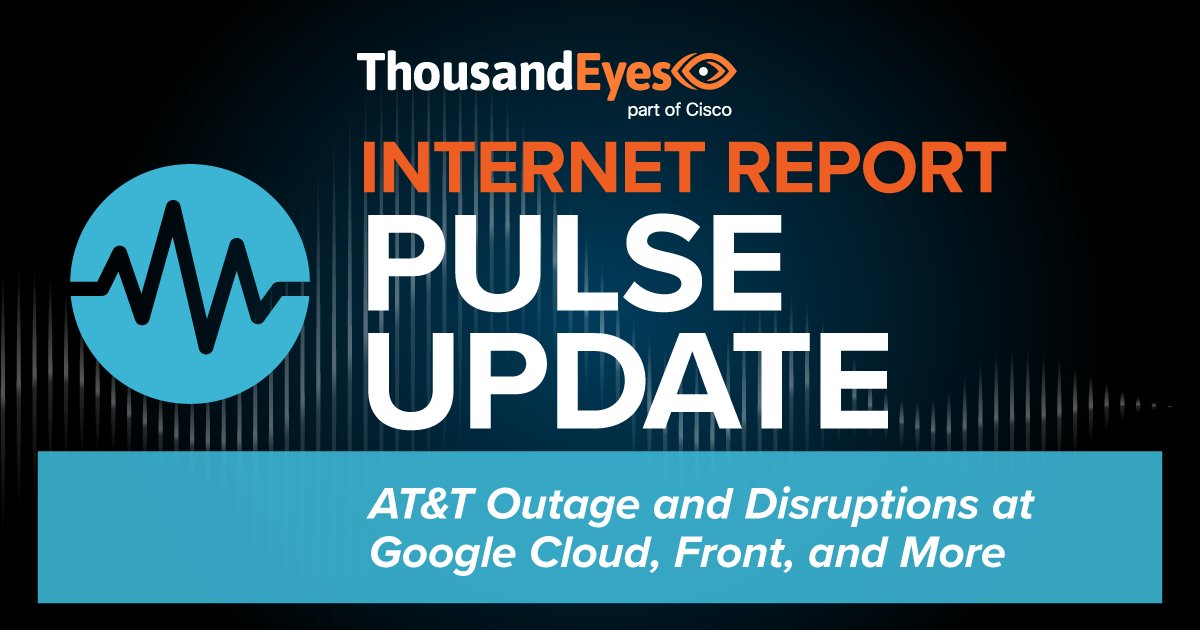 kamoras95's tweet photo. In the past few weeks, ThousandEyes saw various load-related problems impact organizations including Google Cloud and Front. Tune in to learn more and also hear insights on the recent AT&amp;T outage. https://t.co/TgYsnoSzgU https://t.co/jq8uM5ew5V