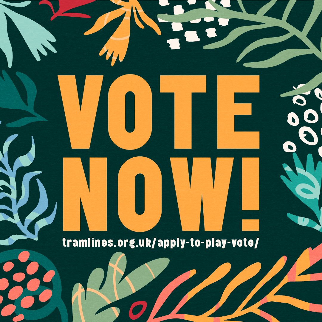 We are always blown away by the scale of amazing talent that is out there + this year's Apply to Play comp has been no exception! The shortlist is IN! 🌟 It's be up to a panel of judges + YOU to choose a band or artist to play at Tramlines, VOTE NOW 👉 tramlines.org.uk/apply-to-play-…