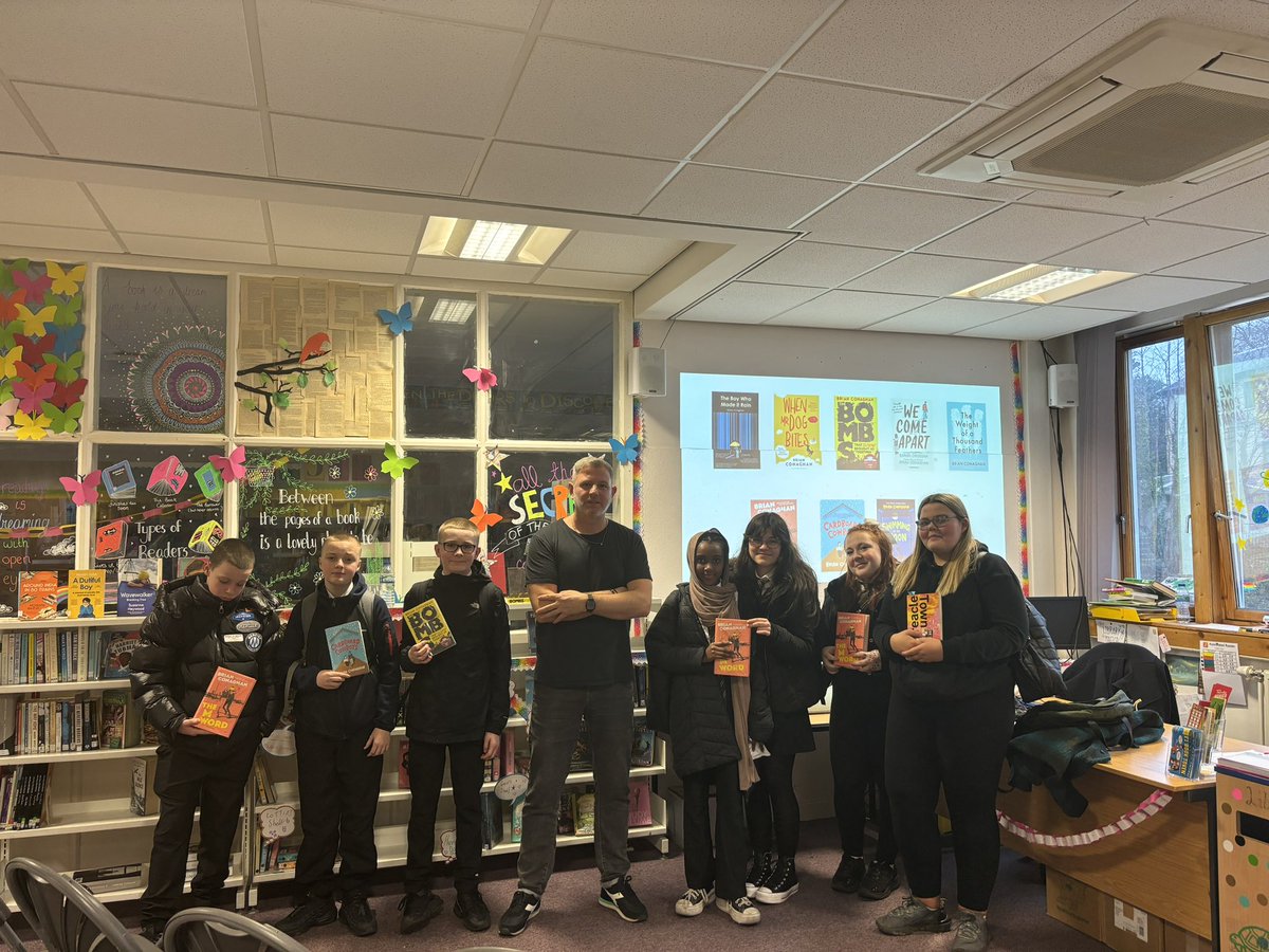 We welcomed award winning author Brian Conaghan today. He spoke to a packed library of pupils from S1-5 about his books, how he became an author and how the library changed his life as part of our Libraries LYT up lives project along with <a href="/GlasgowLib/">Glasgow Libraries</a> <a href="/onerenculture/">OneRen Culture</a> 📚 <a href="/SLIC1991/">SLIC</a>