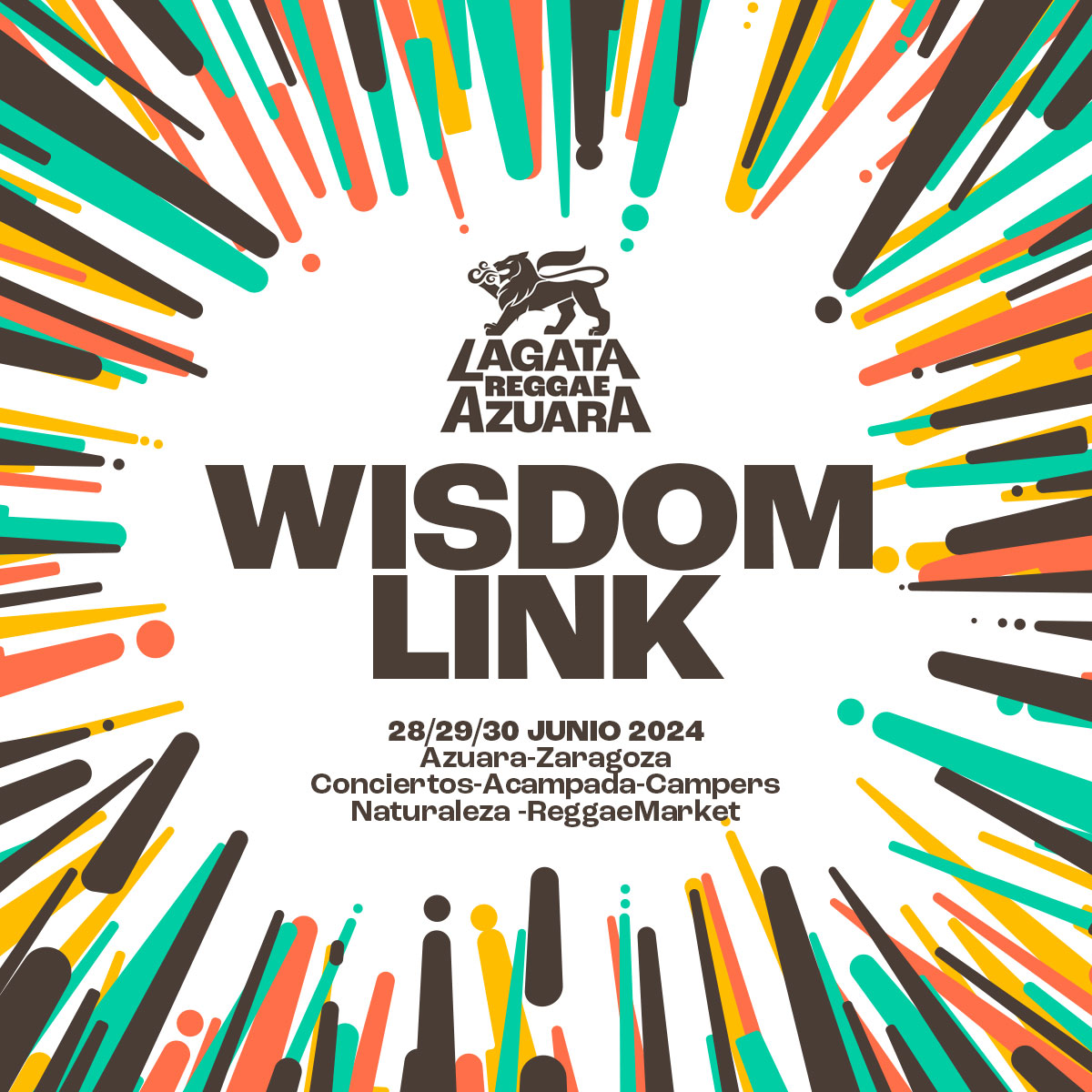 Wisdom Link, nueva incorporación al line up!
Promo: Abono x 30 euros todo incluido (sólo 100 unidades) No te pierdas la zona soundsystem del festival más cañero de Aragón, del 28 al 30 de junio en Azuara (Zaragoza). #wisdomlink #lagatareggaefestival #reggaemusic #azuara #zaragoza