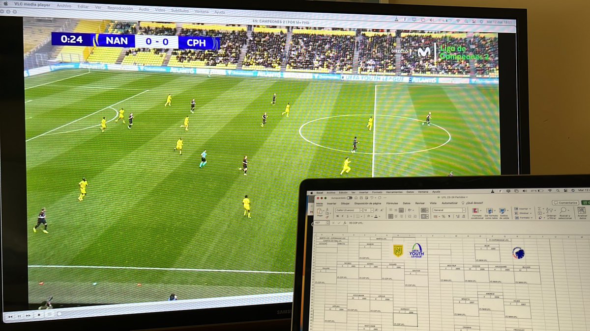 Nantes - Copenhague 
A disfrutar de Froholdt. Los daneses sin dos de mis jugadores favoritos de la generación 2005. Theo Sander y Noah Sansah, ambos lesionados de LCA.
<a href="/MovistarFutbol/">MovistarFútbol</a> #UefaYouthLeague