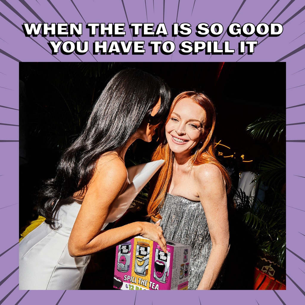What do you think they said? SPILL 👏 THE 👏 TEA 👏!

#SpillTheTea #MixerPack #VarietyPack #JawDrop #Vodka #Cocktails