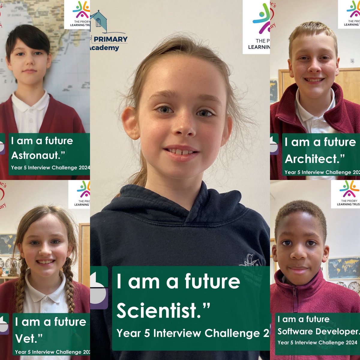 It's Science Week! The Priory Learning Trust Careers Team have been busy meeting our year 5 students to talk about their career hopes and dreams. It was great to see a passion for science and fearless STEM aspiration among our young people. #SmashingStereotypes @ScienceWeekUK