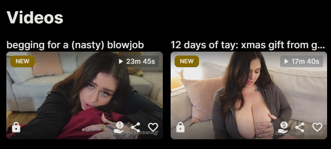 ♡ 2 new videos just went live on https://t.co/8uapgPyz7b 💗💫 -begging for a (nasty) blowjob  -12 days