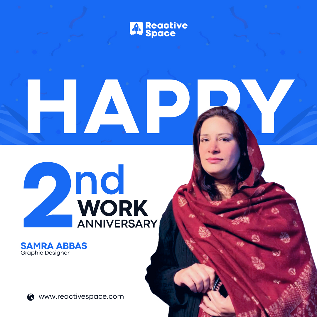 ReactiveSpaceIT's tweet image. Huge congratulations to Samra Abbas on her 2nd year at Reactive Space! Your creativity and design expertise continue to impress. Here&apos;s to many more milestones together!

Visit us at reactivespace.com to find out!

#WorkAnniversary #teamwork #teambuilding #milestone