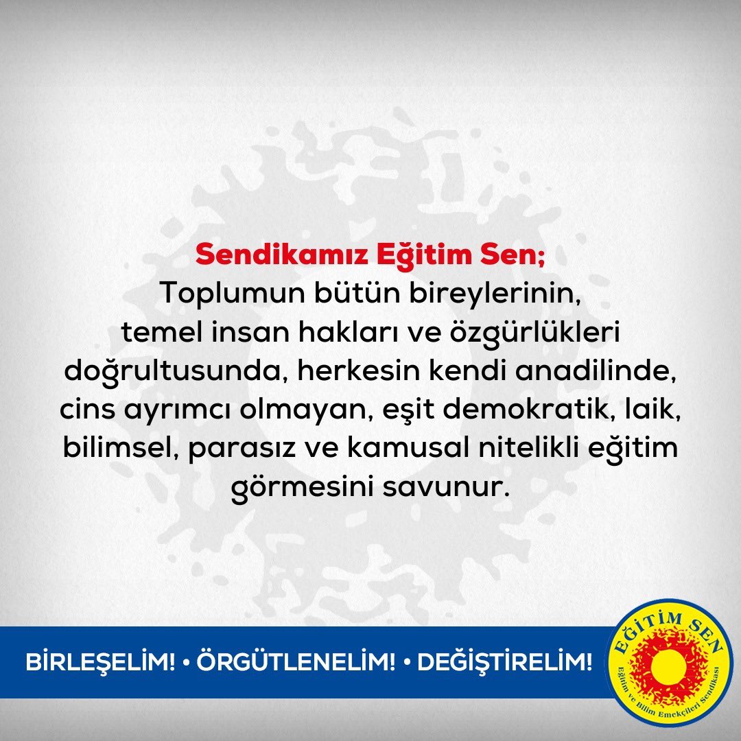 Farklı anadilleri üzerindeki sınırlamalara son verilmeli, her bireyin kendi anadilini öğrenmesi ve eğitim almasının önündeki engeller kaldırılmalıdır. Çocukların Kendi Anadilinde Eğitim Hakkı İçin #öğretmenokulda!