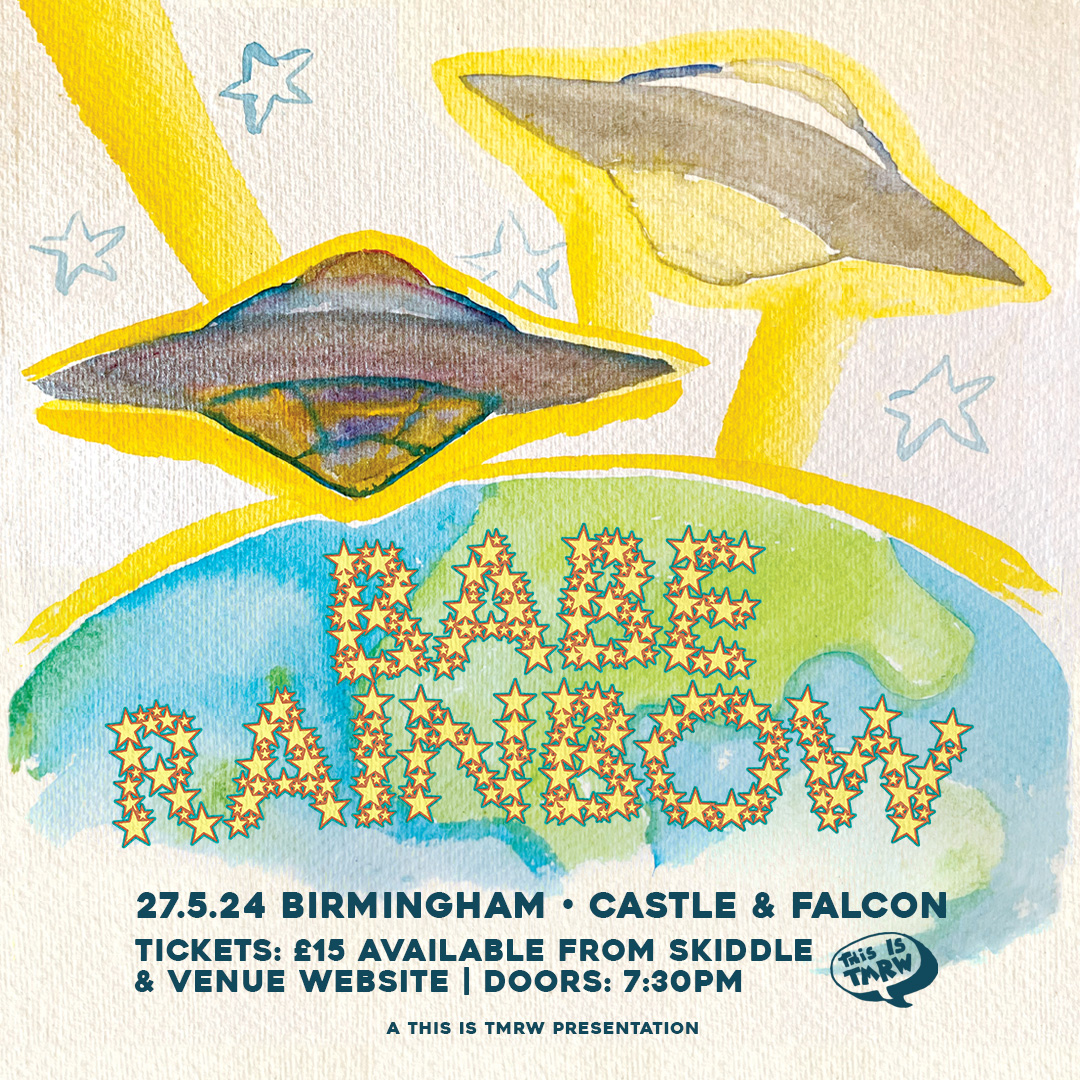 NEW SHOW: Excited to have Australian psychedelic surf-rock band Babe Rainbow play the @CastleandFalcon on Monday, May 27th. Tickets on sale Friday at 9AM! ⚡🏄‍♀️ skiddle.com/e/38091546
