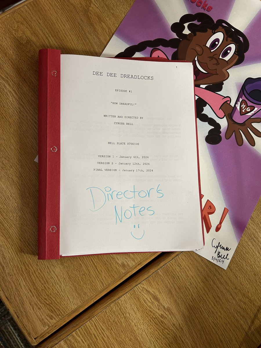 cyguyz_studios's tweet photo. The script for the first episode has been completed for more than a month now. Currently I’m working on the animatic. Soon you’ll be able to see the script finally come to life, even if it’s in its roughest stage! 

#DeeDeeDreadlocks #Kickstarter #indieartist #animation https://t.co/SdQuGo6T1T