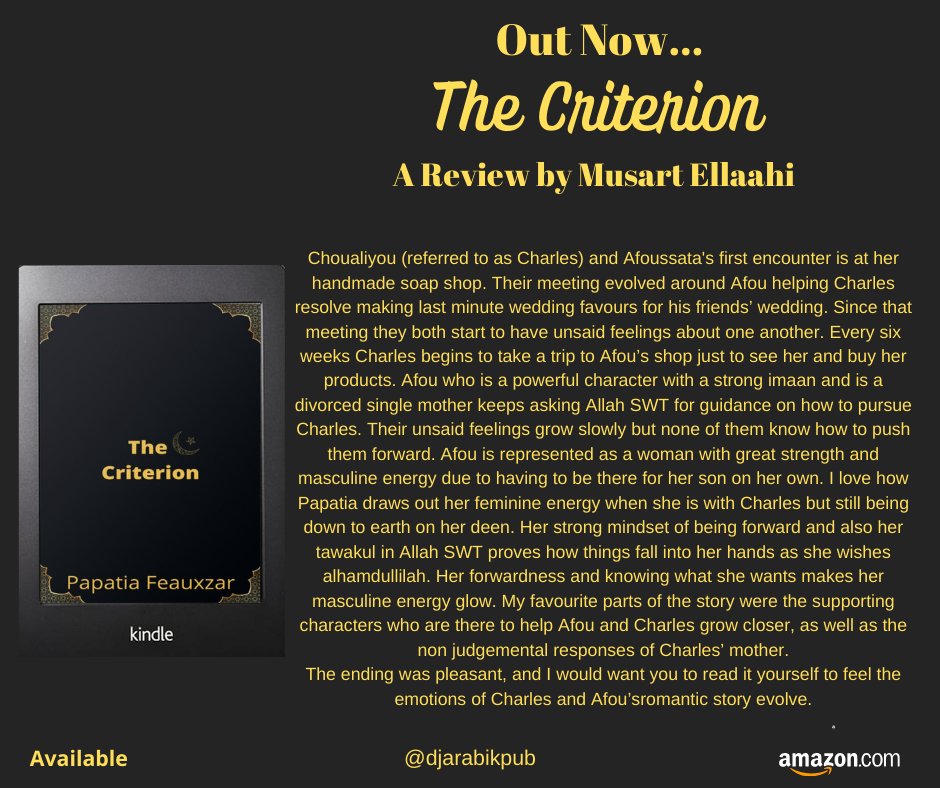 PapatyaFZ's tweet photo. Leave a review💞📚☪️!
.
#thecriterion #Alhamdulillah https://t.co/9ZZuDMqIwz