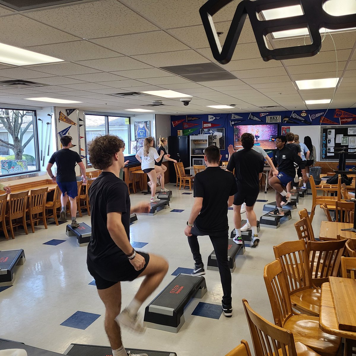 Exercise Science step aerobics day!!
