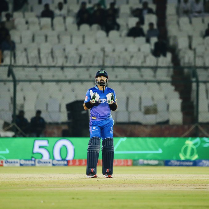  5️⃣0️⃣ FOR CAPTAIN 𝐑𝐈𝐙𝐙! 🙌 📹 Credits: Twitter/MultanSultans