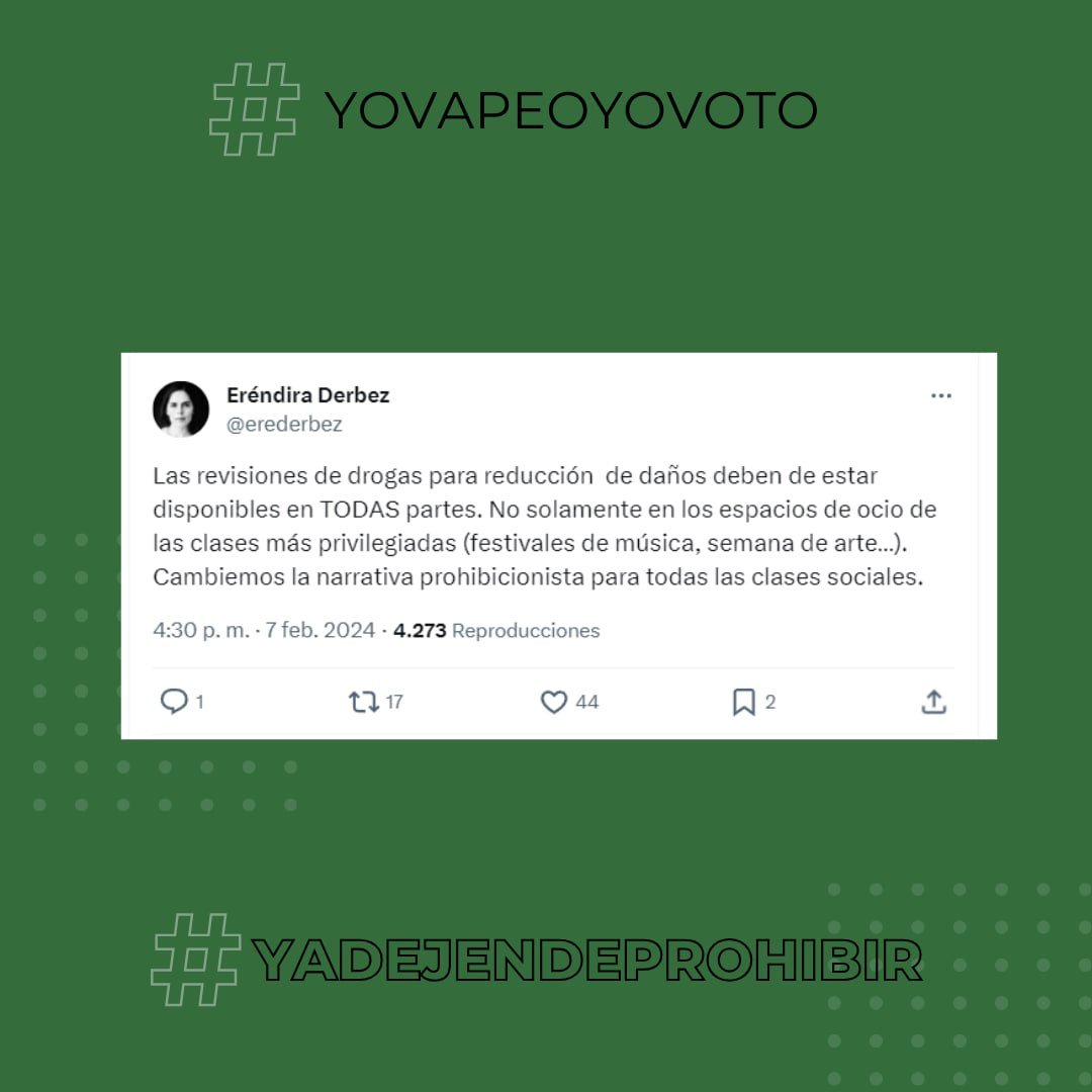 El mercado negro crece mientras la prohibición persiste. ¡No más riesgos innecesarios para los jóvenes! Exijamos una regulación que avance y proteja a todos. #YaDejenDeProhibir #YoVapeoYoVoto