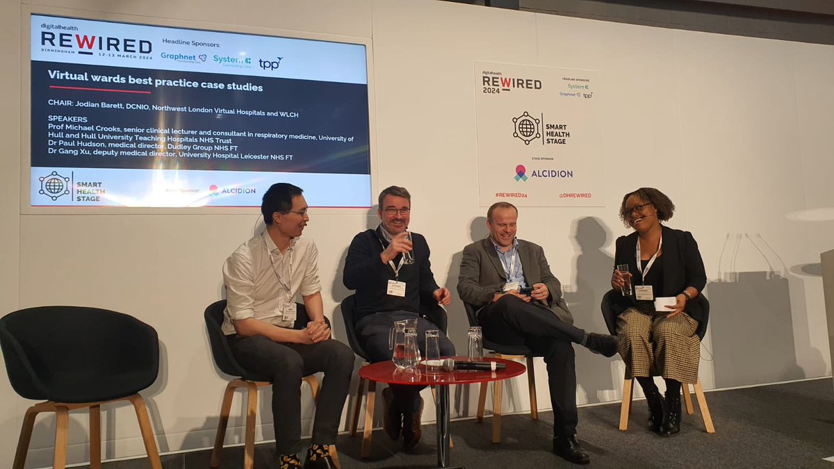 Thank you <a href="/DHRewired/">Digital Health Rewired</a> for the opportunity to chair the conversation on #Virtualwards best practice.  #Rewired24. Topic close to my heart