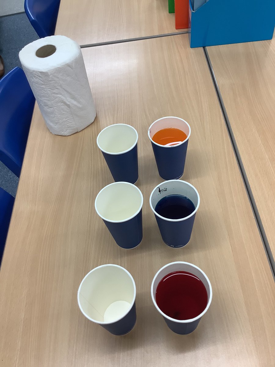 Y2HAS's tweet image. We mixed colours using paper towels. 🎨 @BritSciAssoc @ScienceWeekUK #BSW24 #ScienceWeek24