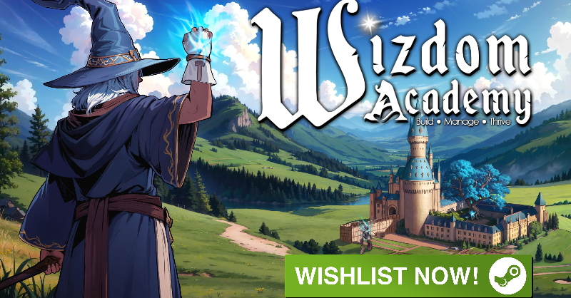 WizdomGame's tweet photo. Build your OWN wizarding school &amp; lead it to solve the mystery of mana shortages!