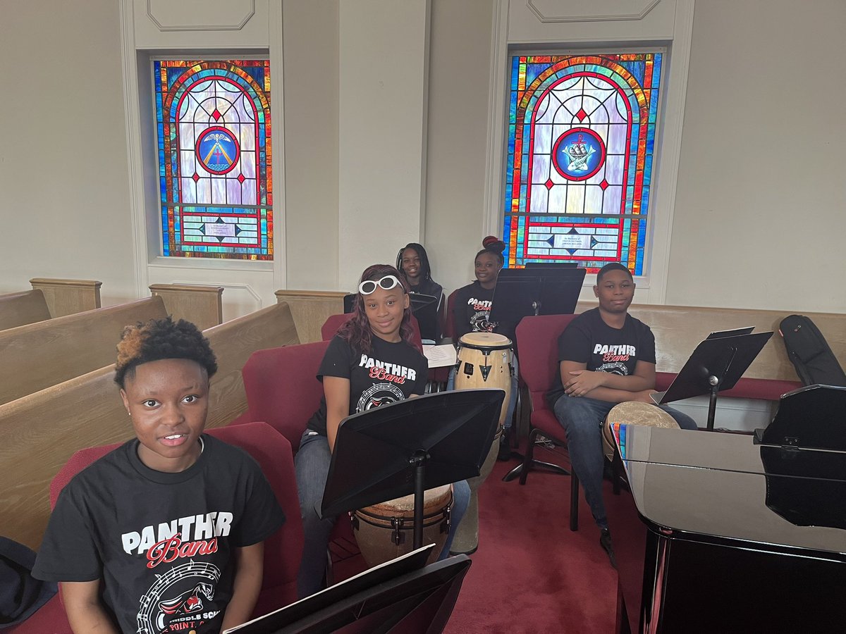 pdwmsband's tweet photo. The Paul D West Middle School Band was invited to perform for the  “African Village Celebration” at St. Paul Missionary Baptist Church in East Point, GA. We are truly appreciative for our first community performance and to receive so much support. Thankful for the opportunity! https://t.co/mIE7BqSmg8