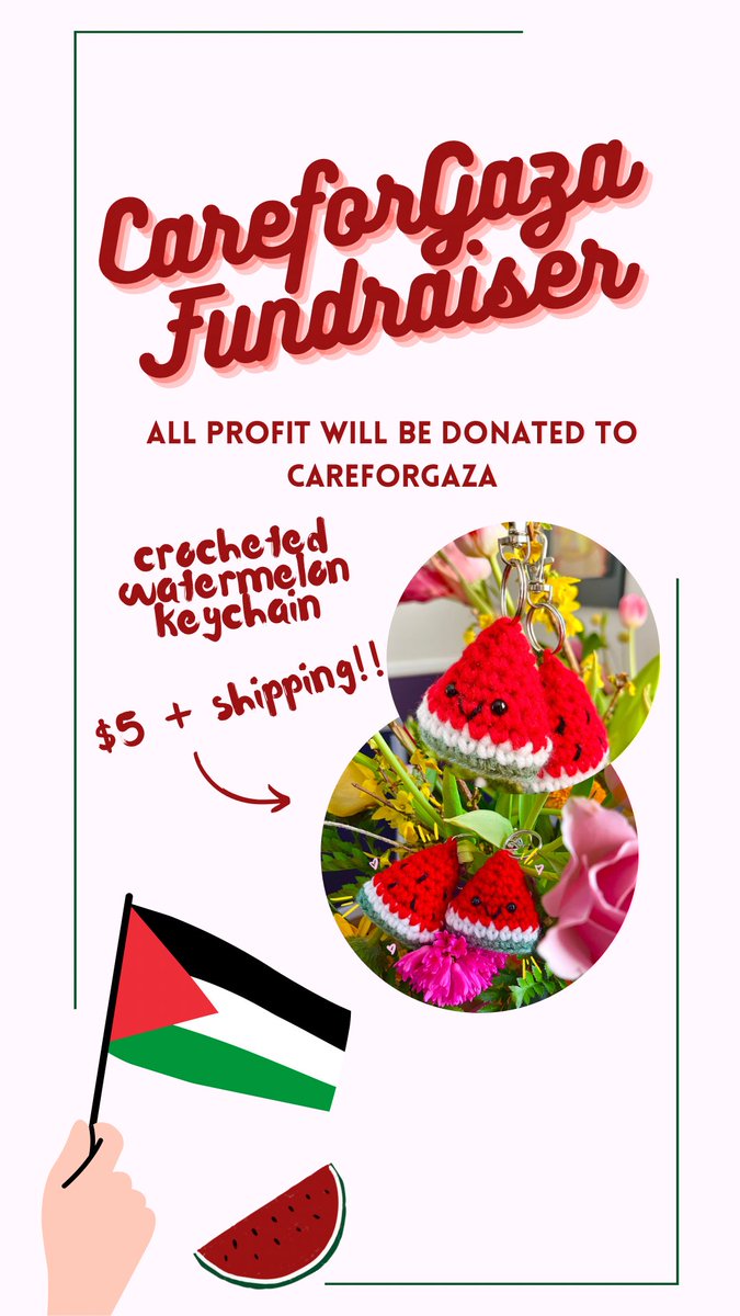 hualjan's tweet photo. ‼️ CAREFORGAZA FUNDRAISER ‼️🇵🇸
hello all! i've set up a shop to fundraise for palestine. 100% of the proceeds will be donated to @CareForGaza !! click the link attached to purchase. pls rt and share 🍉❤️🖤��💚
https://t.co/0y5dyr0oZe https://t.co/0r9rP894lr