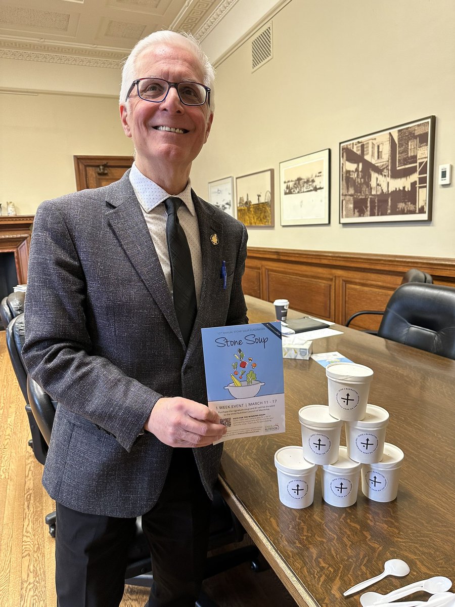 Happy to participate in #stonesoup2024 This event that runs from March 11-17, and is in support of the good work of the Child Nutrition Council of Manitoba.