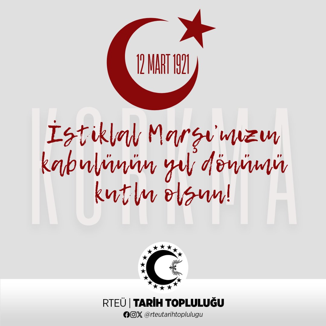 rteutarih's tweet photo. İstiklâl Marşı'mızın kabulünün yıl dönümü kutlu olsun! https://t.co/Ic2BnbXYGp