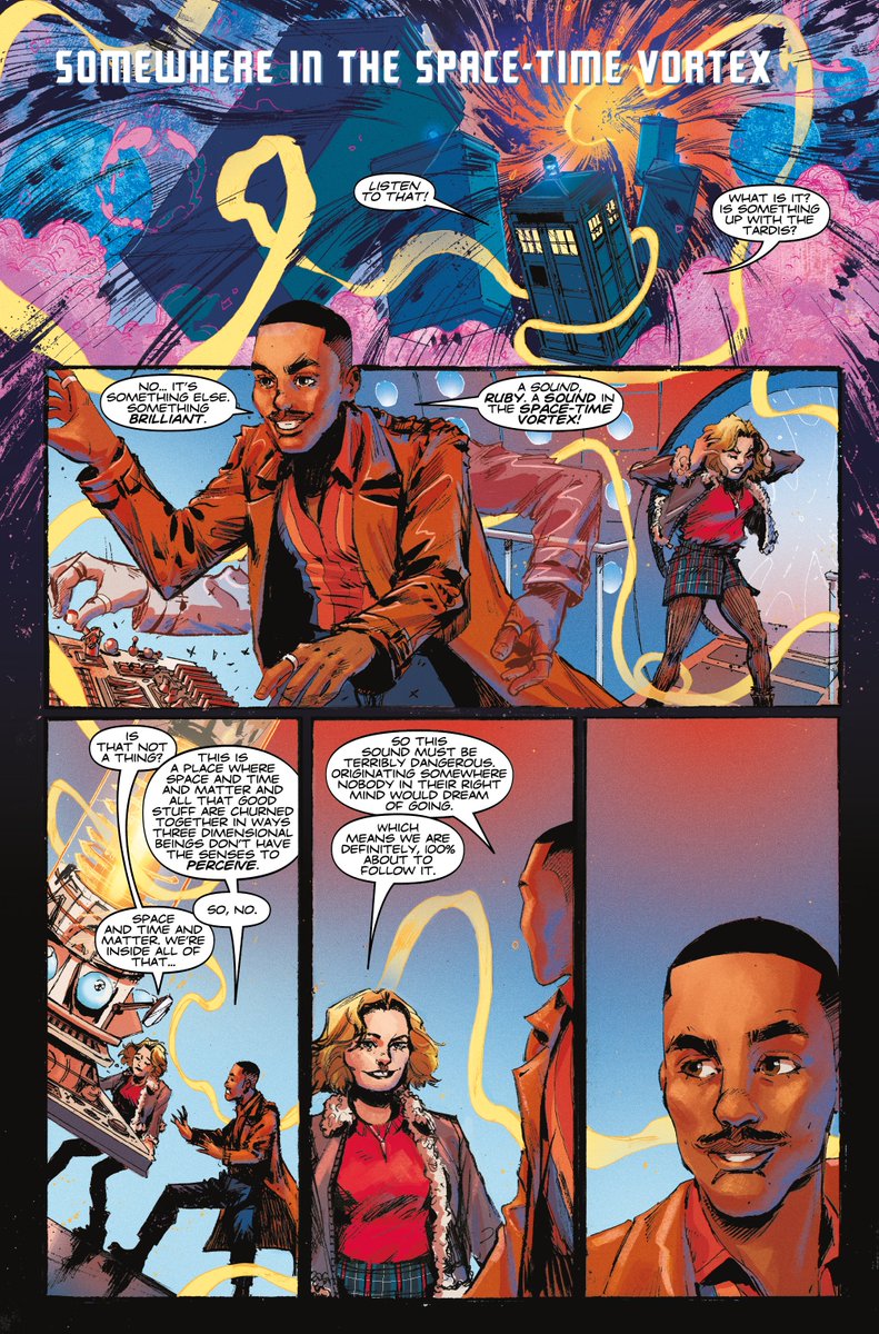 ComicsTitan's tweet photo. #ICYMI @IGN has given an EXCLUSIVE FIRST LOOK at DOCTOR WHO: THE FIFTEENTH DOCTOR #FCBD edition, written by @DanPGWatters with art by newly revealed series artist, @KelseyAlex_.
Following FCBD, issue #1 comes on sale June 24. Stay tuned for more news! https://t.co/ifff1jmSFv https://t.co/rmKH4pANOD