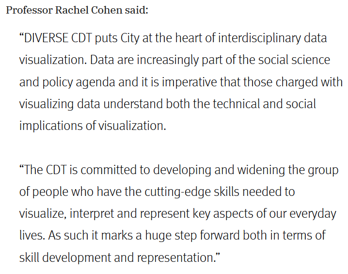 The Department of Sociology and Criminology is very excited to be involved in a a new cutting-edge interdisciplinary Doctoral Training Centre in Data Visualization.
