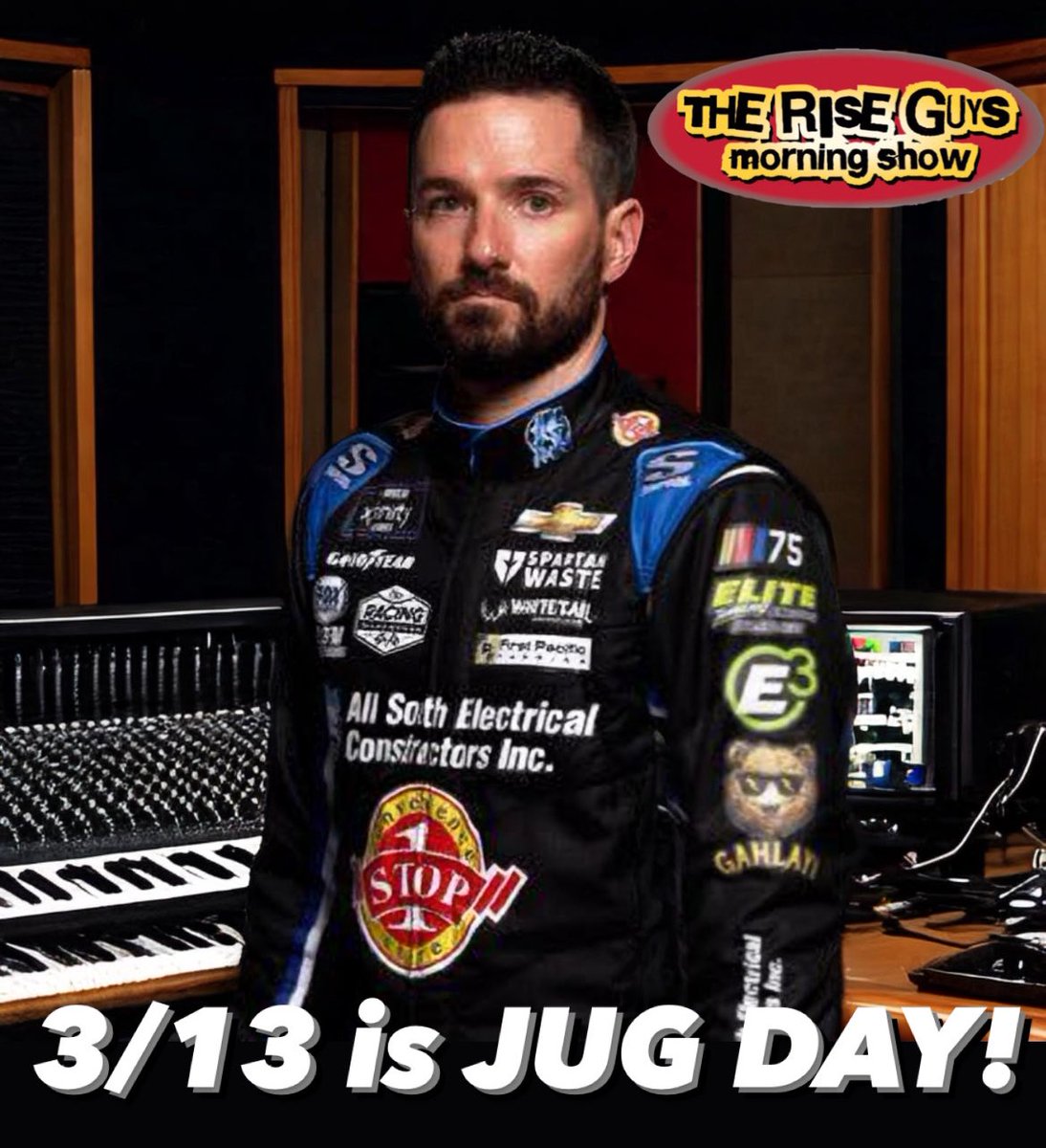 Your favorite guest & ours @JClements51 will be in studio all morning long on Wednesday! 🏁 Why? Because it’s Jug Day! Call in! 1-800-774-0093 6-10AM et • we will live video stream here periodically as well.