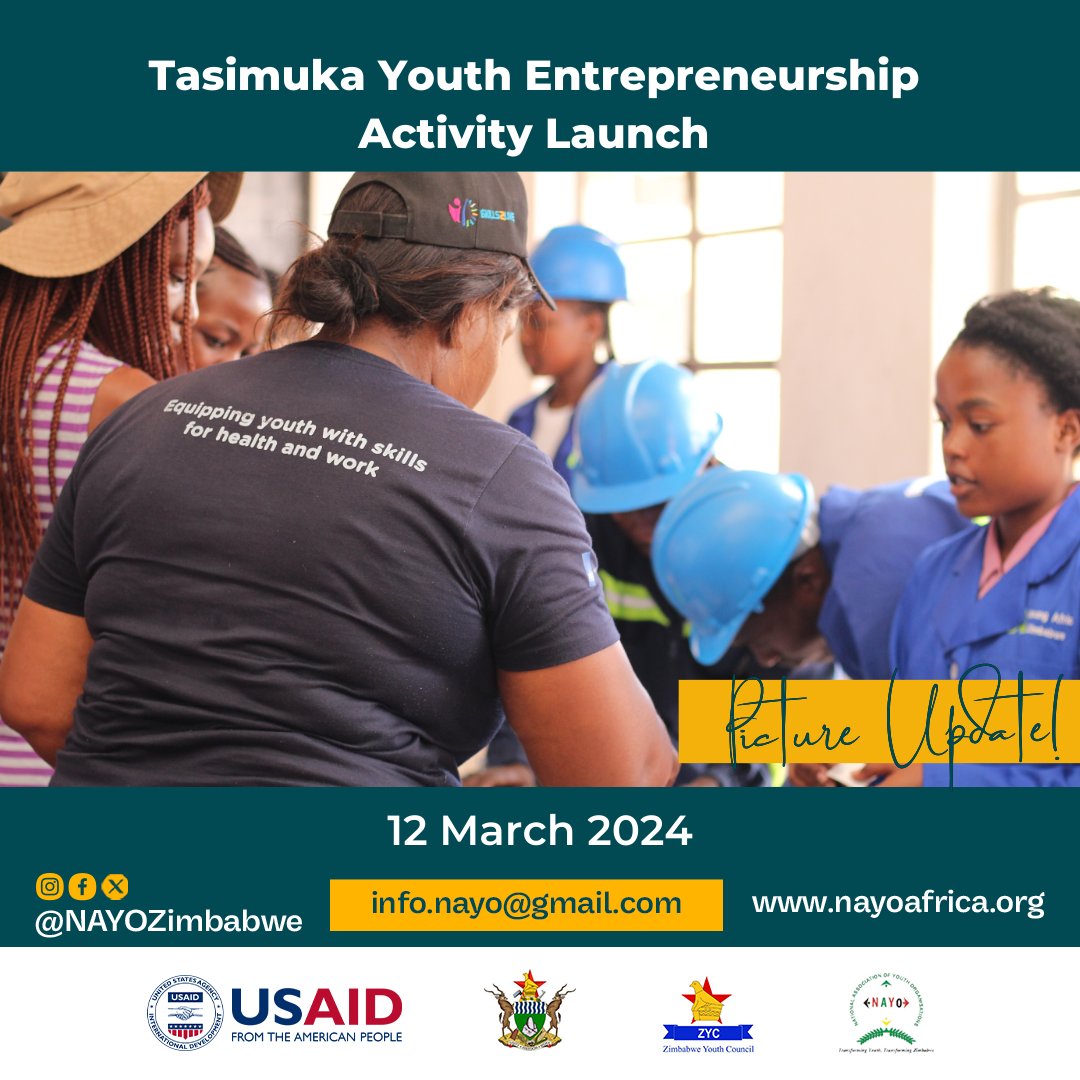 #Tasimuka Youth Entrepreneurship Activity Launch #LeaveNoYouthBehind