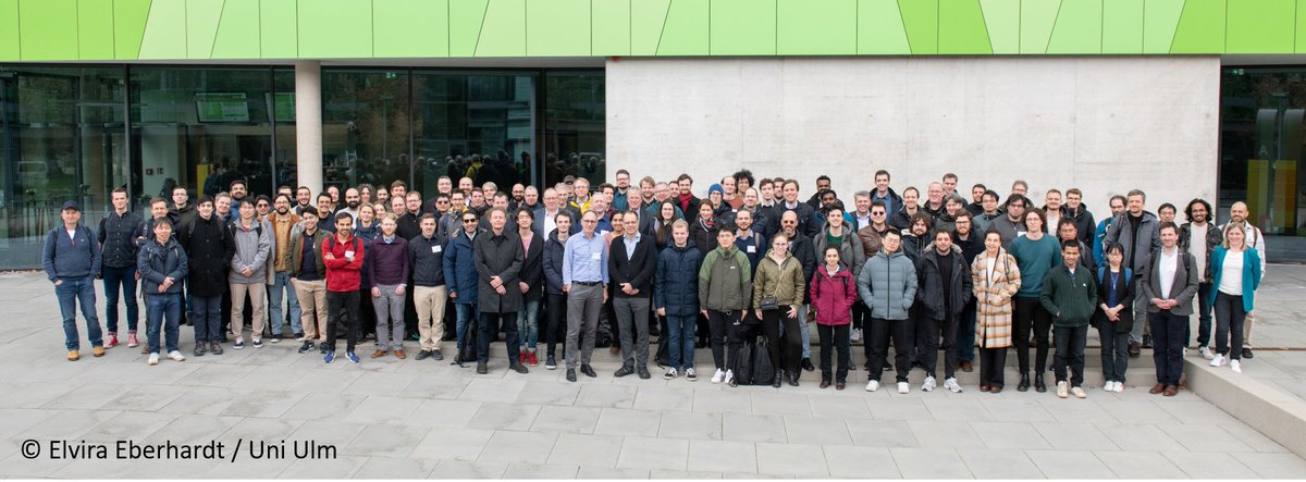 Day two of our 4th Collaborative #QSolid Meeting is drawing to a close. After insightful partner updates and guiding feedback from our esteemed advisors, we gathered for a group photo in front of the To Train U building at @uni_ulm. Photo: © Elvira Eberhardt / University of Ulm