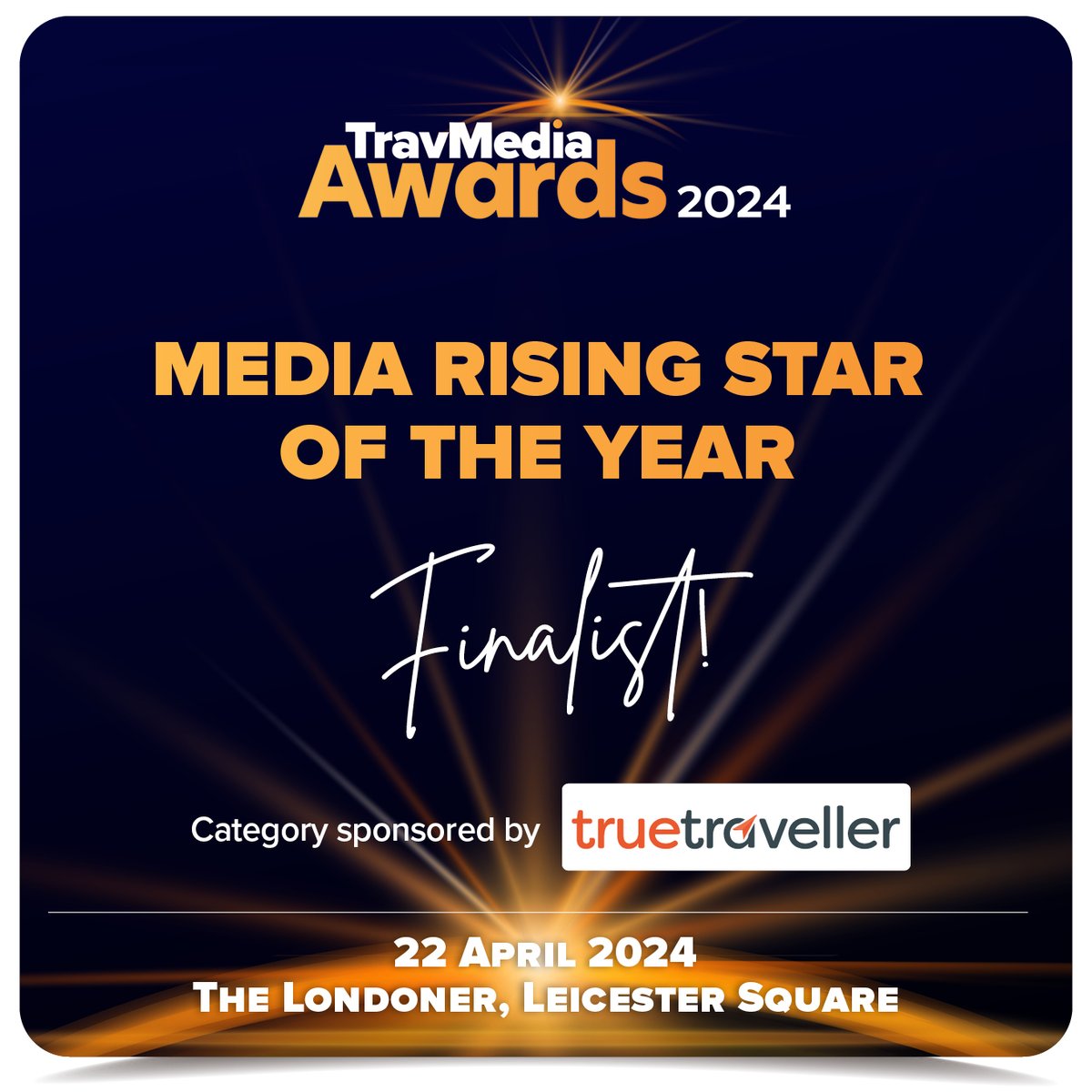 I know I'm old and it feels like I've been around for years, but I actually only had my first article and photos published in a magazine in 2022. So I'm chuffed to bits to be a finalist for Rising Star of the Year (for the 2nd year running!) at the #TravMediaAwards 🥳