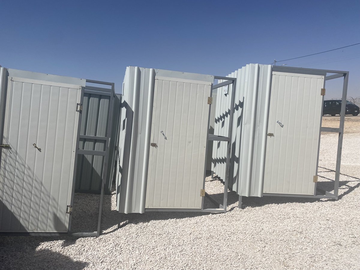 Thankful for Austrian Development Agency funding enabling us to build hundreds of improved household latrines at Azraq refugee camp in northern Jordan.  And this project has created jobs for men and women