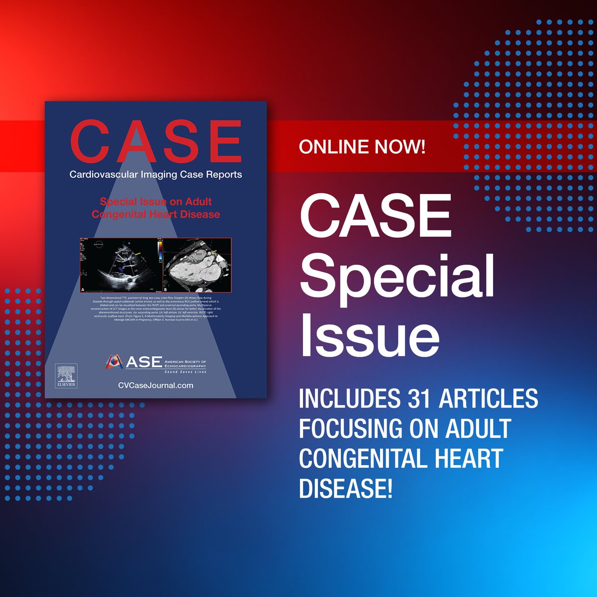 Learn multiple imaging tips and tricks to help guide you when you are confronted with #ACHD patients in the @CASEfromASE #CASESpecialIssue that includes 31 case reports that can be saved as educational currency for future reference. @ASE360 #EchoFirst bit.ly/3v8YvrO
