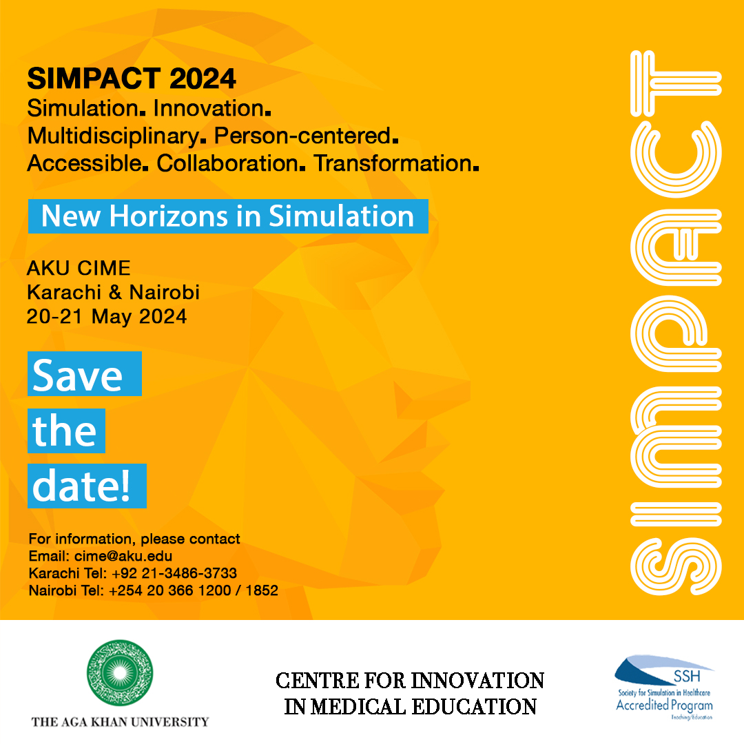 AKUGlobal's tweet photo. We are thrilled to announce AKU’s first-ever international conference on healthcare simulation, which seeks to explore new horizons in simulation-based education and its transformative impact on healthcare.
Visit https://t.co/Yf8ztZn5s4 learn more.
#SIMPACT2024 #AKUCIME https://t.co/KV5U6x95WL