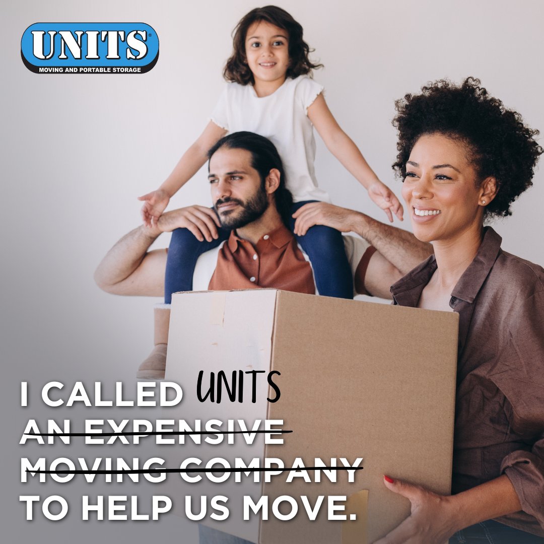 Stop wasting your money, and start spending your time getting excited about your move! With UNITS, moving becomes a breeze - and for an affordable price, too! Contact us today for an instant quote: unitsstorage.com/moving #UNITS #moving #movingsolutions #secure #realtor