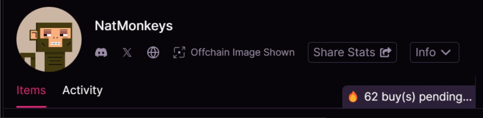 what's up w @OrdinalMB #natmonkeys ?!

60+ tx pendings ?! 👀👀👀

also ... $BLOCK !