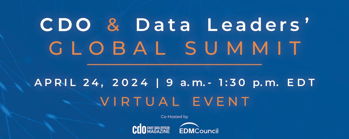 Registration is open > The fourth annual CDO & Data Leaders' Global Summit, which we co-host with CDO Magazine, will spotlight visionary data leaders who are leveraging information to drive success on a global scale. Secure your spot now: whova.com/portal/registr…