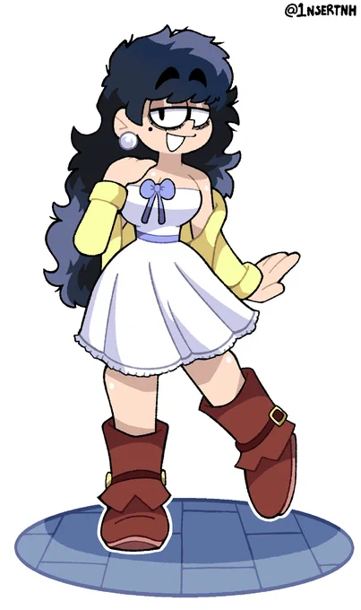 Was in the mood to draw Brioche also made a long hair version for fun 