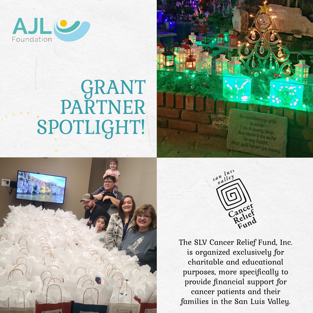 Excited to spotlight grant partner San Luis Valley Cancer Relief Fund for their work providing financial support for cancer patients and their families in the San Luis Valley! Thank you for all you do for the communities you serve ❤️