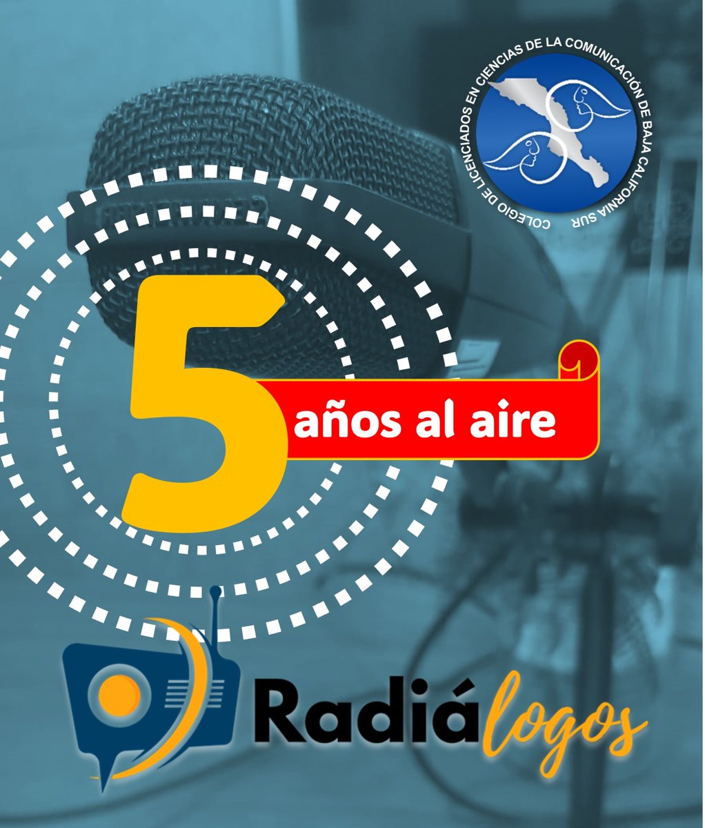 ComunicaBCS's tweet photo. El proyecto radiofónico del CLCCBCS cumple un lustro de existencia. Nos complace y entusiasma continuar aportando a Sudcalifornia temas de interés que informen, estimulen el debate y la interacción de las audiencias. Gracias colegas y gracias @IertbcsO por este espacio https://t.co/Zvhul0tcLw
