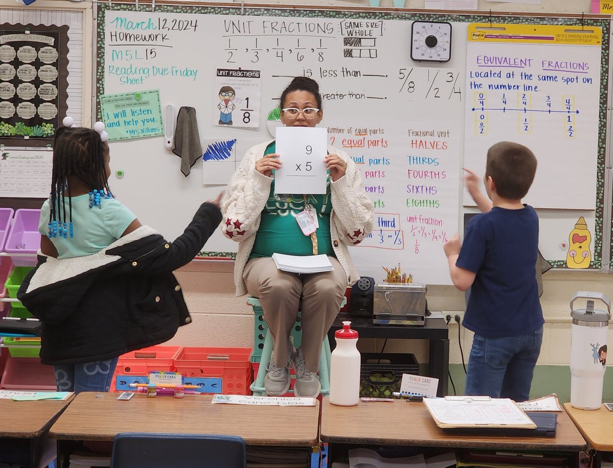 Love seeing <a href="/FESCowboys/">Florence Elementary School</a> scholars practicing for Multiplication Madness!❌️🟰✔️