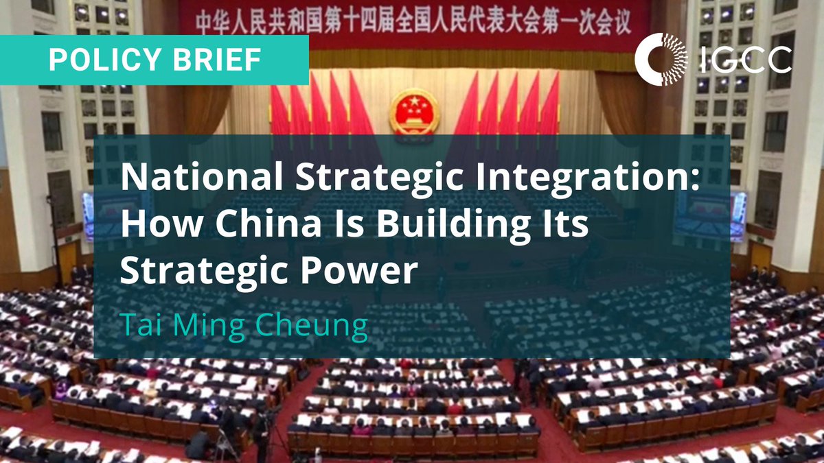 China is uniting its civilian and defense sectors behind one common goal: national security. IGCC director Tai Ming Cheung of @GPS_UCSD explores China’s National Strategic Integration in another brief from #IGCC and @merics_eu. Read here: bit.ly/46WM8ft