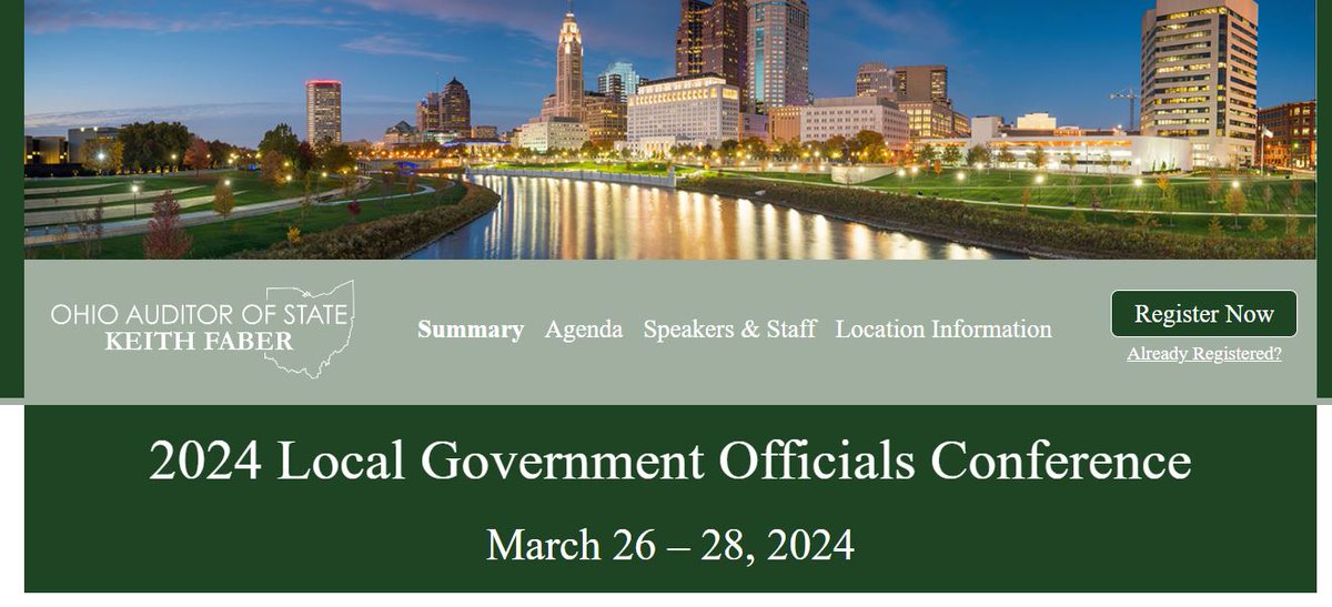 Our 2024 Local Government Officials Conference is set for March 26-28, and the deadline to register is March 20. Details here: web.cvent.com/event/a0d88f25…