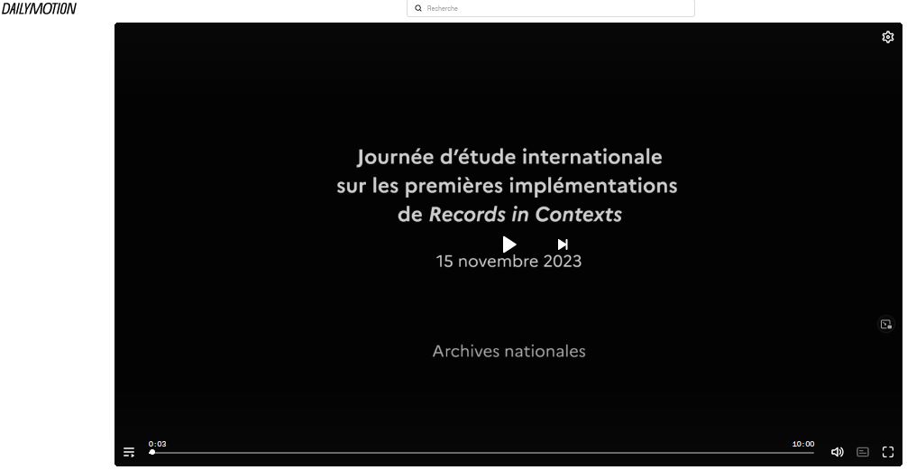 📽 A voir ou à revoir !
La journée d'étude internationale sur les premières implémentations de Records in Contexts du 15 novembre 2023 sur la chaine Dailymotion.
👉 dailymotion.com/playlist/x86ajs
#RIC #linkeddata #descriptionArchivistique